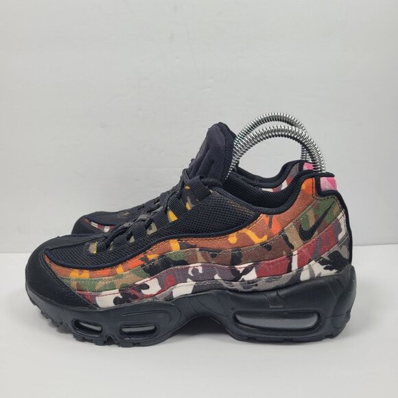 Nike Air Max 95 ERDL Party Youth Multi Color Sneakers AR4473-001 US Size 4.5 - Picture 2 of 8